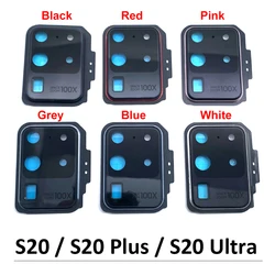 New For Samsung S20 Plus Ultra Housing Back Rear Camera Glass Lens With Cover Frame Holder Replacement Parts