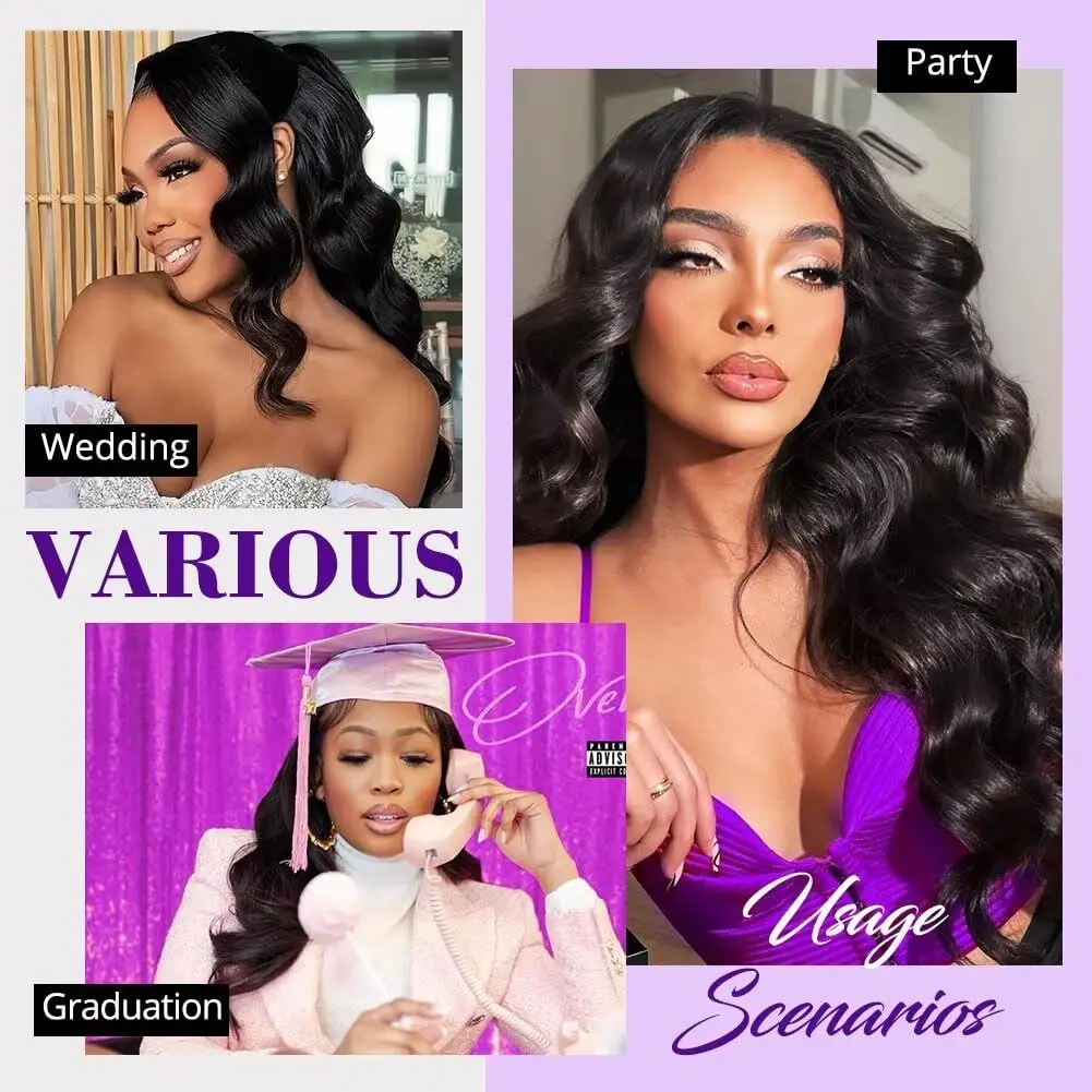 인모 묶음 바디 웨이브 인모 1 3 묶음 내추럴 블랙 위브 묶음 인모 익스텐션 진짜 인모 묶음