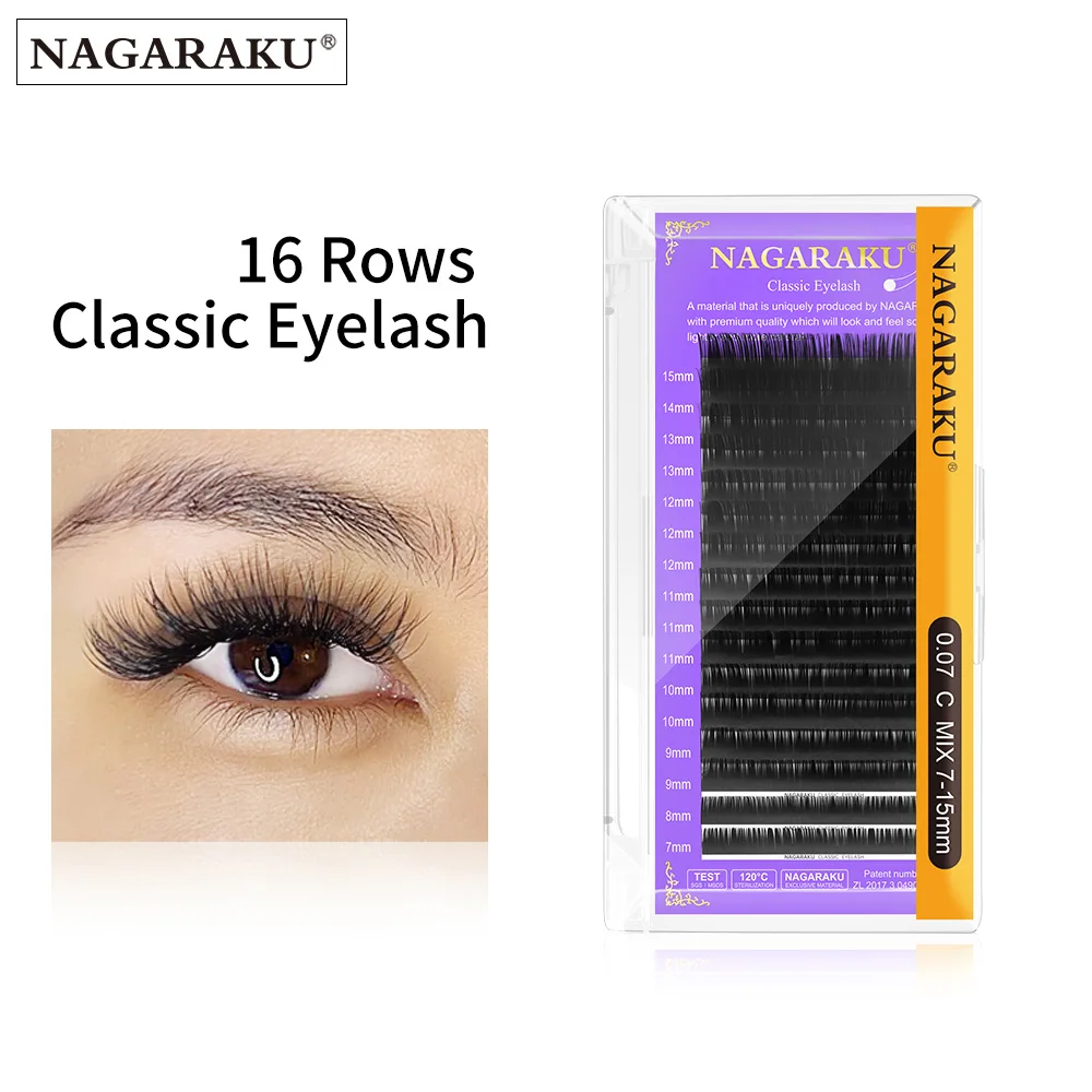 NAGARAKU 6-17mm C/CC/D/DD High Quality Mink Lashes Faux Mink Individual Lashes Soft Natural Cilia Lashes Eyelash Extension