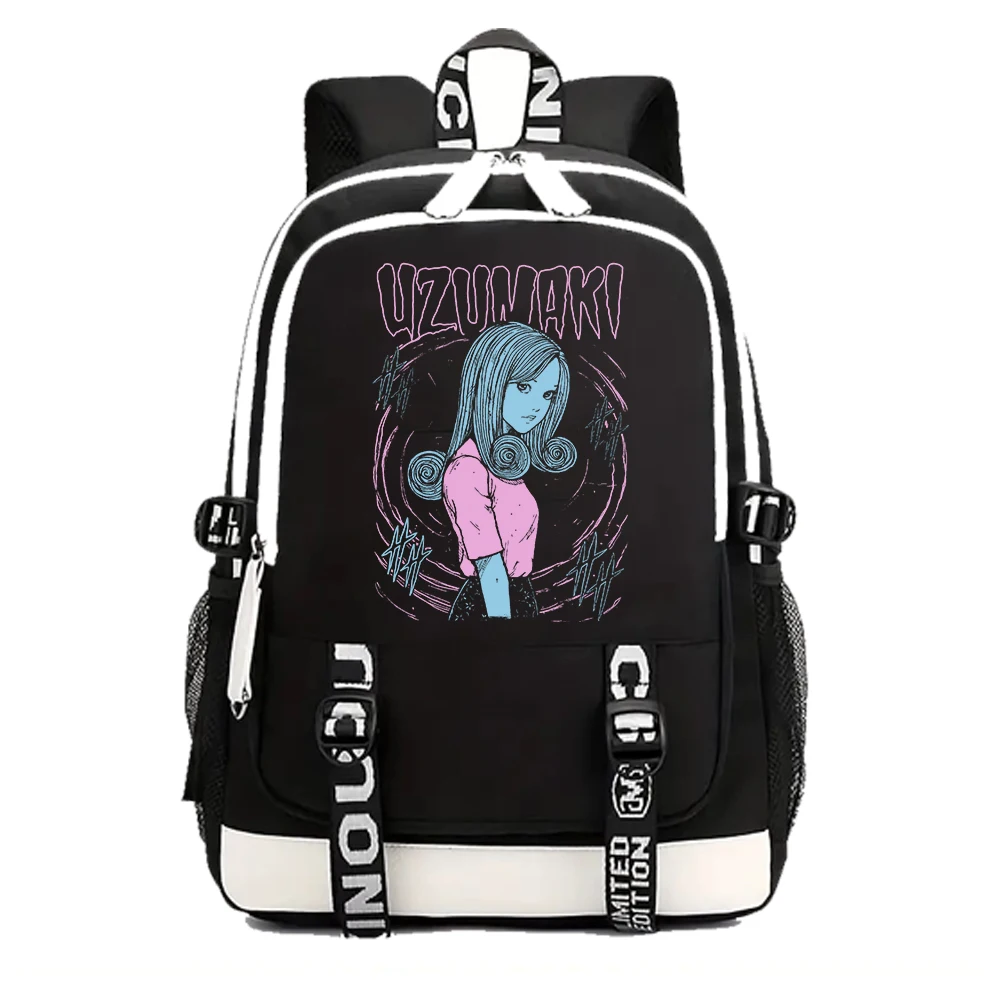 Junji Ito Uzumaki Backpack Men Women Boys Girls  School Bag for Teenager Laptop Horror Anime Backpack for Fans Gift