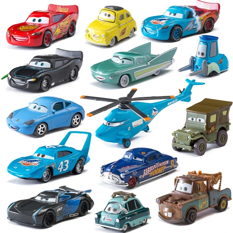 Disney Pixar Cars 2 3 jouets foudre McQueen Jackson tempête Mack oncle camion 1:55 modèle de voiture moulé sous pression jouet enfants cadeau d'anniversaire