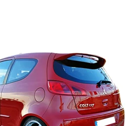 For Mitsubishi Colt Spoiler 2 Doors - Car Body Kit Auto Styling Accessory Bumper Front Lip Chrome Tail Light Sweeper Tires Wings