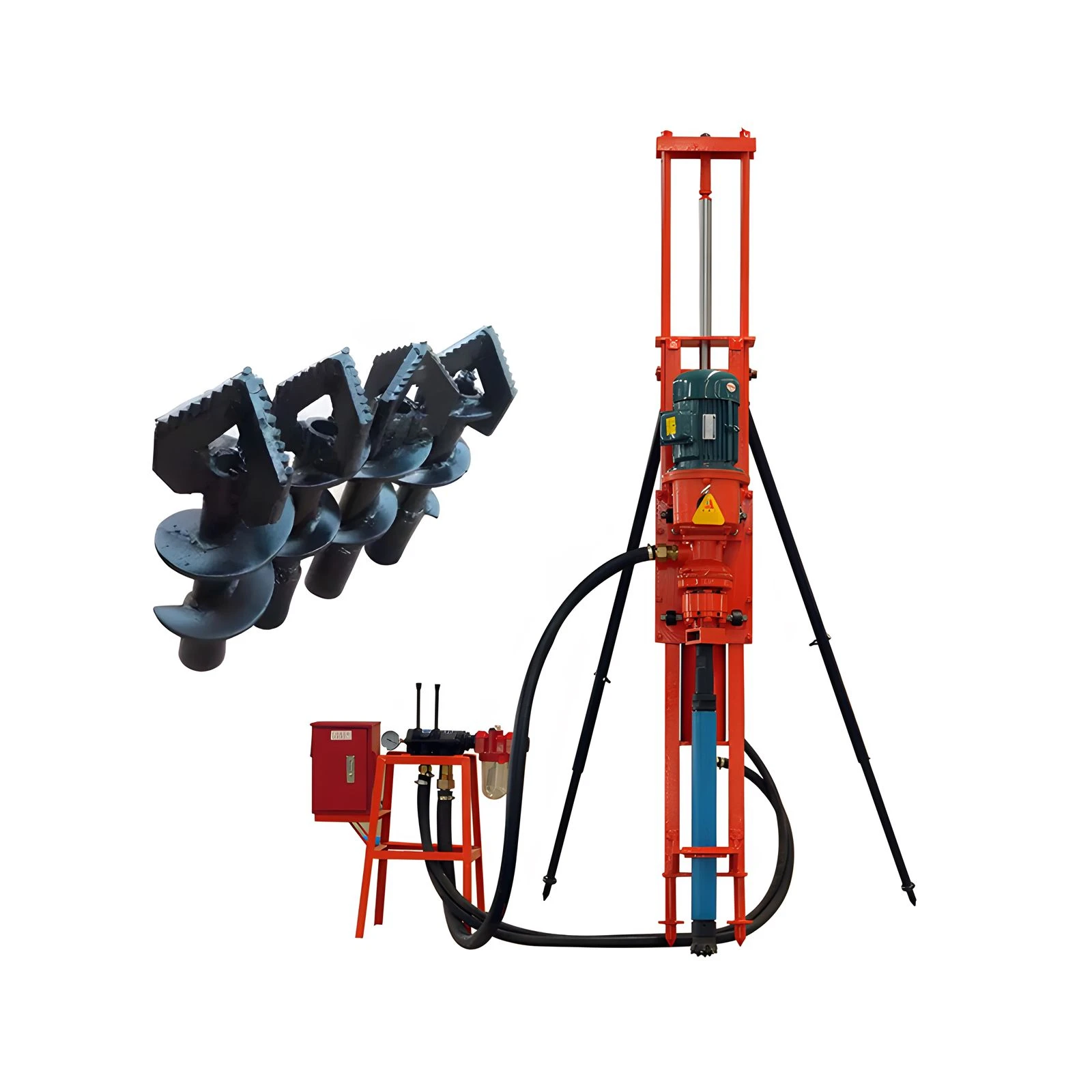 KQD120 Portable Small Borehole Geological Rock Core Portable Dth Pneumatic ROCK Rotary Drilling Rig