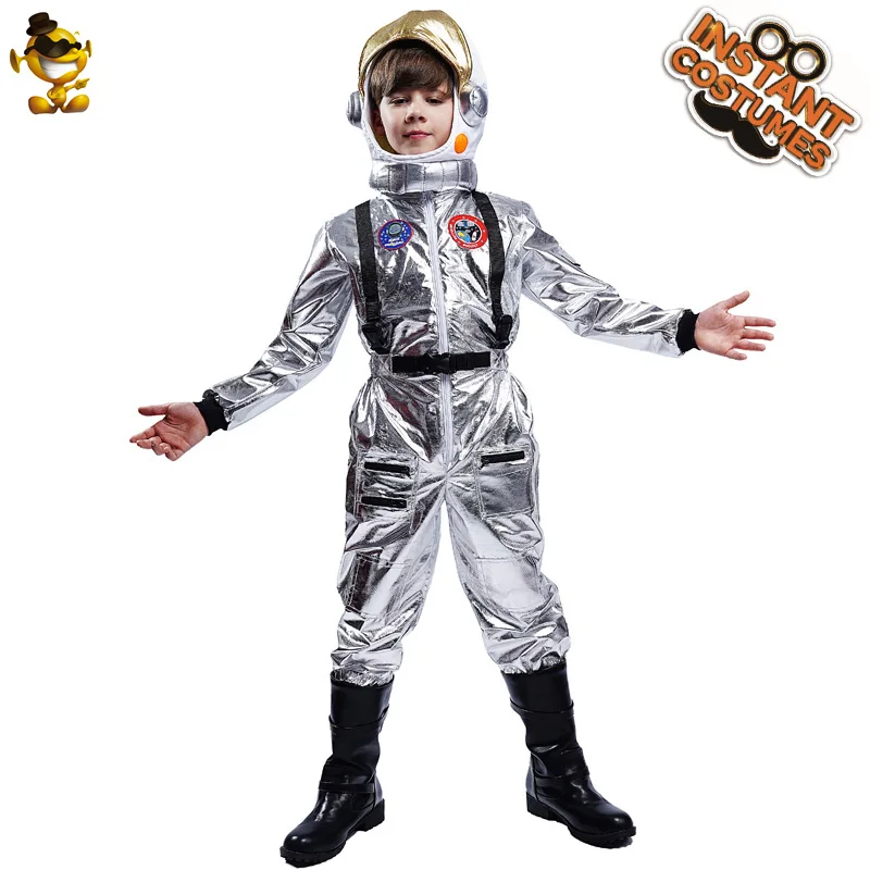 Kinderen Party Astronaut Kostuum Halloween Cosplay Alien Ruimtevaarder Jumpsuit Jongen Astronaut Kostuum Party