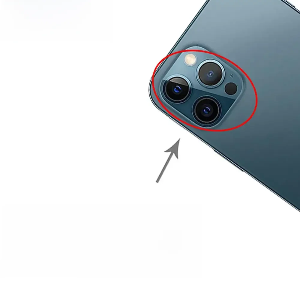 Câmera traseira lente para iphone 12 pro max, peça de reposição