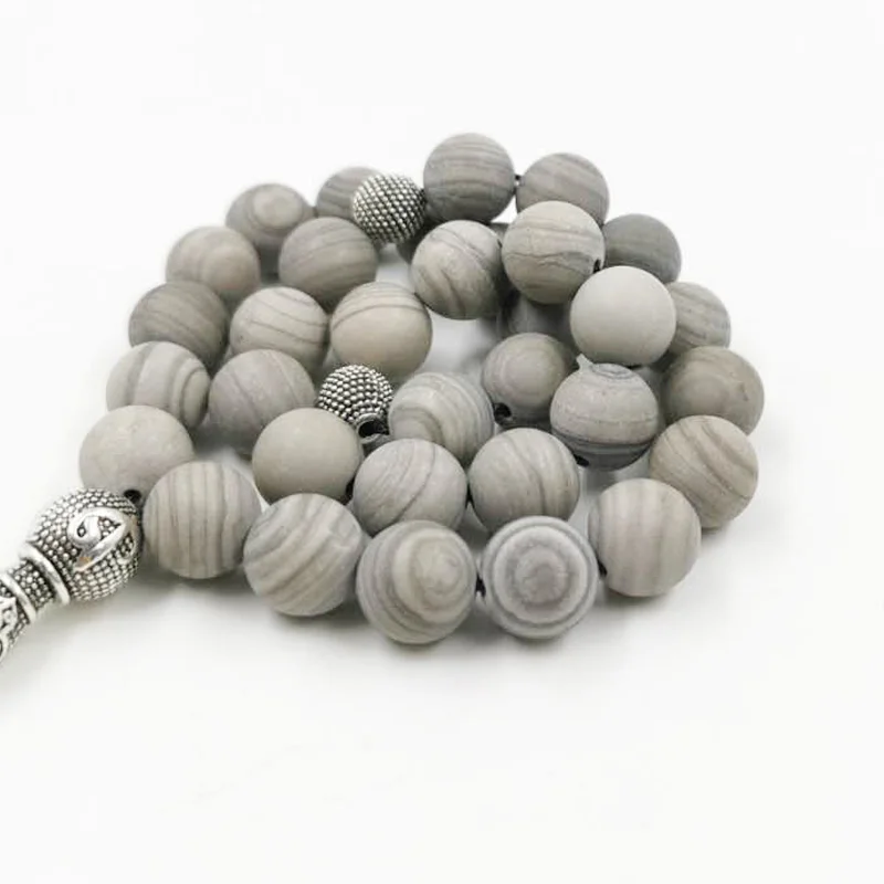 Tasbih Natural GRAIN STONE 33 45 51 99 100 beads Muslim man bracelet misbaha islamic prayer beads  Ramadan Arabic Eid gifts