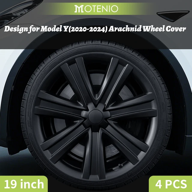 4 SZT. Kołpaki na felgi do Tesla Model S (2022-2024)/Model Y (2020-2024) 19 cali, pełne felgi, akcesoria
