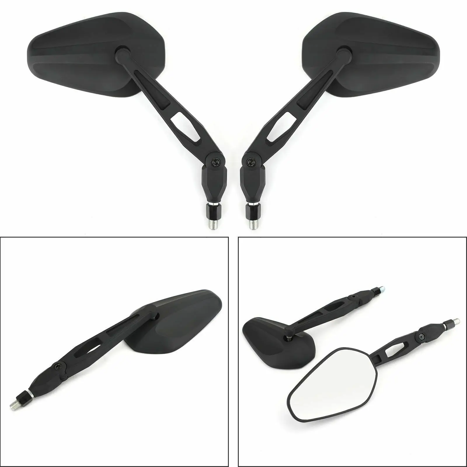 M8 M10 Motorcycle Rearview Mirrors for YAMAHA MT03 07 MT09 Honda Kawasaki Maverick Booster Enduro M8 M10  Rear View Side Mirror