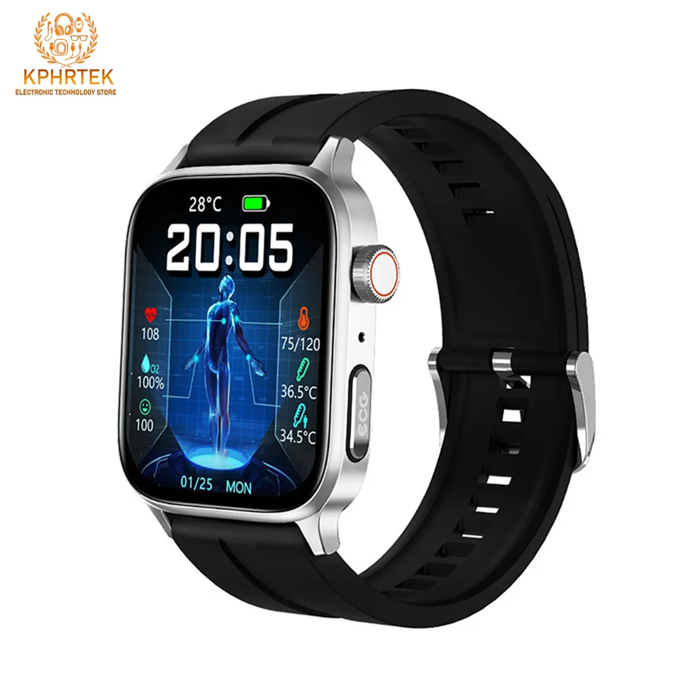 

GT22 Смарт-часы PPG + ЭКГ 1,85 дюйма IPS TFT Full Touch HD Спортивные умные часы с пульсометром и артериальным давлением