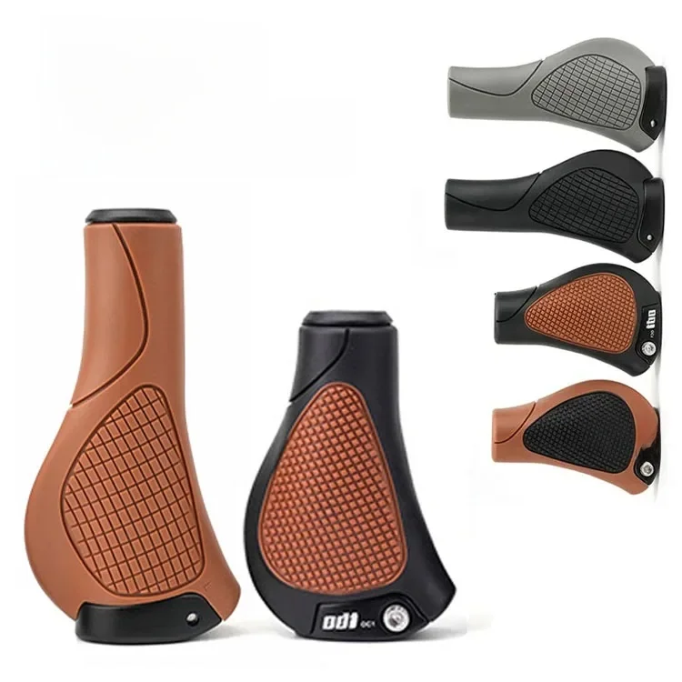 AliExpress ODI 22MM Vintage grips brown black Rubber MTB handlebar grip For Mountain bike retro Ergonomic front bicycle hand grips