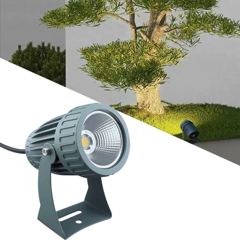 LED COB lampe à gazon 5W10W20W25W éclairage de jardin extérieur AC85-265V DC12V étanche IP65 décoration de jardin projecteurs de paysage