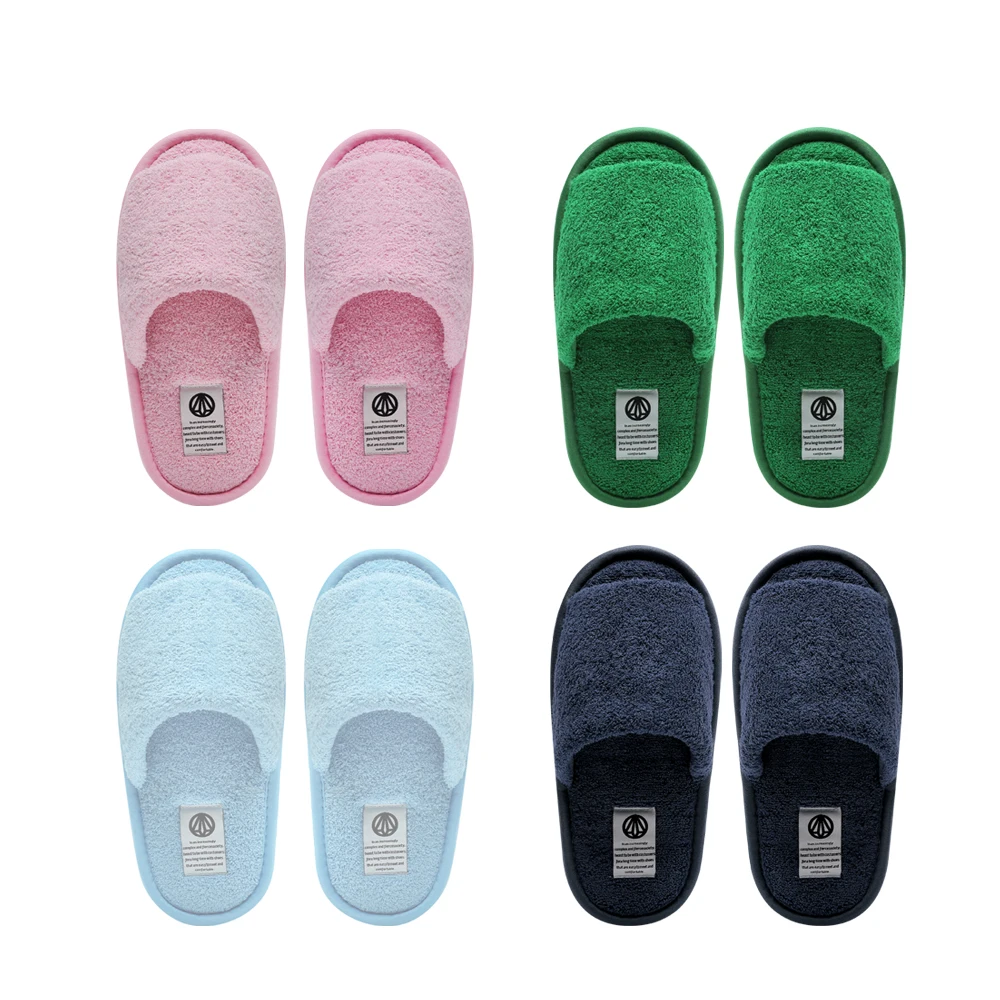 Paperplane Hausschuhe, Wohnzimmerschuhe, Geräuschreduzierung auf dem Boden, flauschiges Wolkenkissen, Baumwoll-Zimmerschuhe, Pp1575