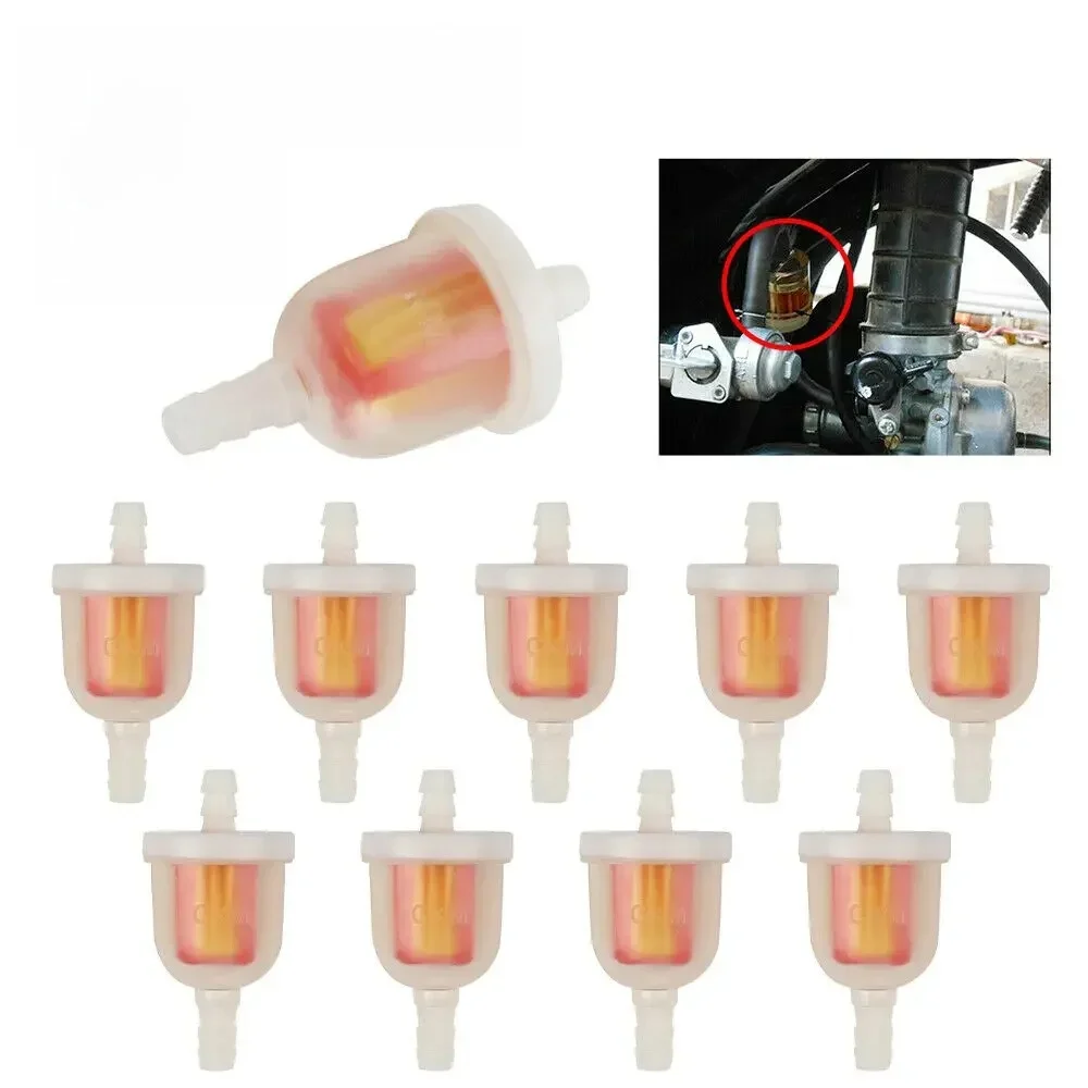 AliExpress NONE 10PCS Universal 6mm Inline Petrol Gas Fuel Filter for Scooter Motorcycle Moped Dirt Bike Filter Accessories Fits 1/4' Hose