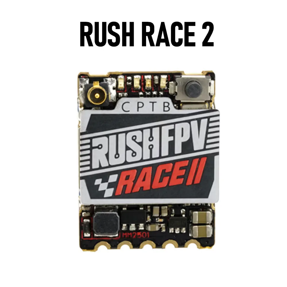 

RUSHFPV RUSH TANK RACE 2 RACE II 5.8G 48CH PitMode 25mW 100mW 200mW Max Adjustable SmartAudio FPV VTX 20X15mm for FPV Drones