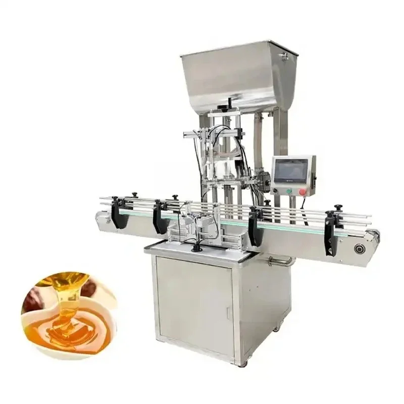 New Automatic Double Head Viscous Liquid Granule Packaging Machine For Chili Sauce, Thick Sauce, Bottle Sauce Filling Machine