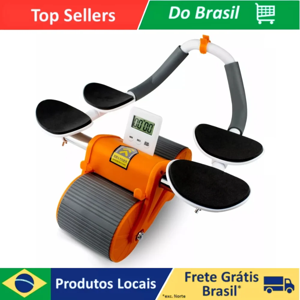 Rodillo de rueda abdominal con temporizador de tablón, ejercicio físico, culturismo funcional, Abdomen, brazo y adelgazamiento en casa