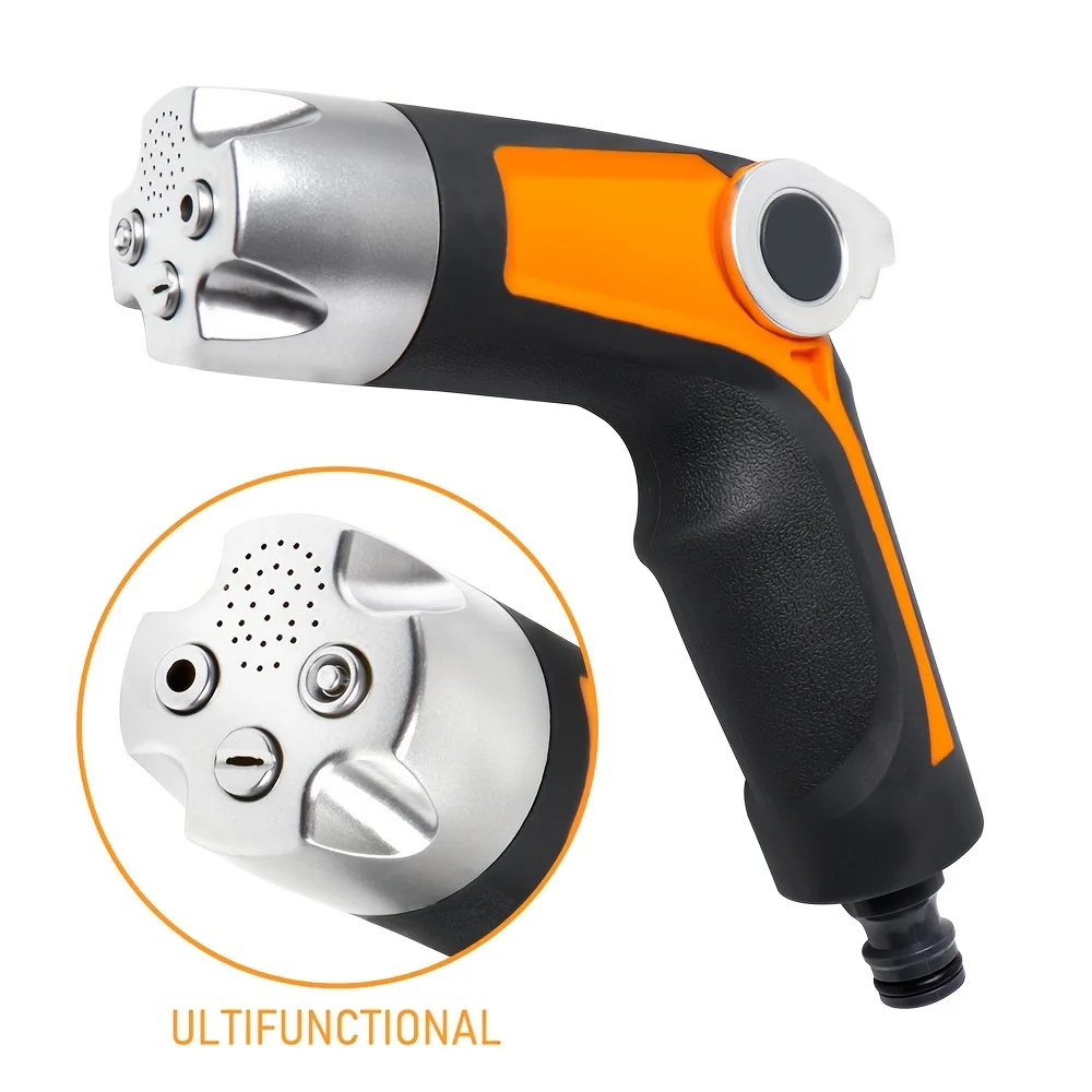 Hochleistungs-Hochdruck-Wasserpistole mit verstellbarer Düse – robuste Kunststoffkonstruktion, ergonomischer Griff & geeignet für Autowäsche, Garten, Wohnmobil, Rasenpflege – tragbares