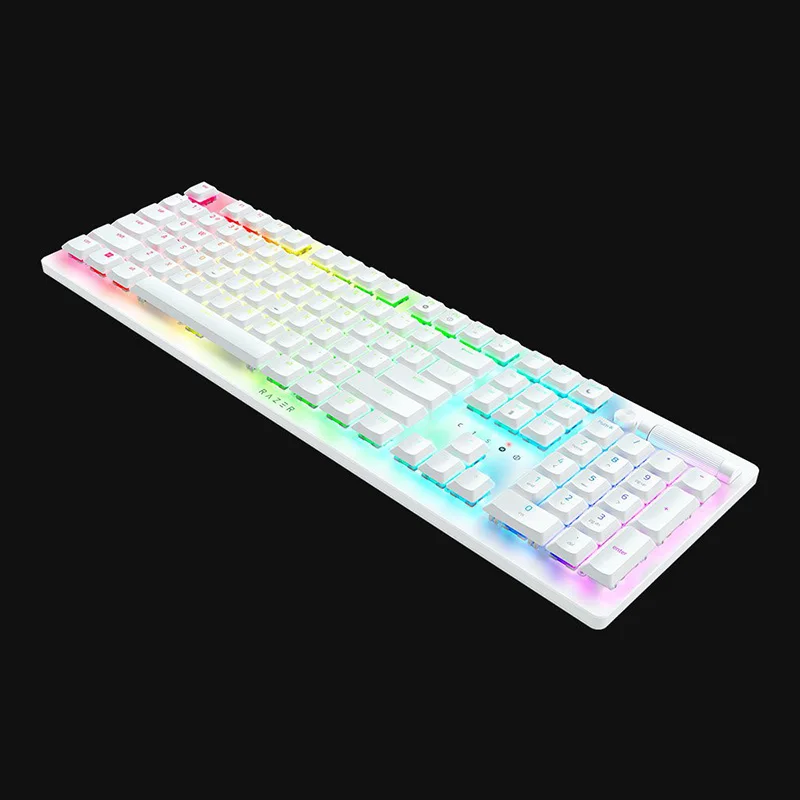 Razer Deathstalker V2 Pro White - Clicky Optische Schakelaar-Draadloze Low-Profile Rgb Optische Gaming Toetsenbord 40 Uur Batterijduur