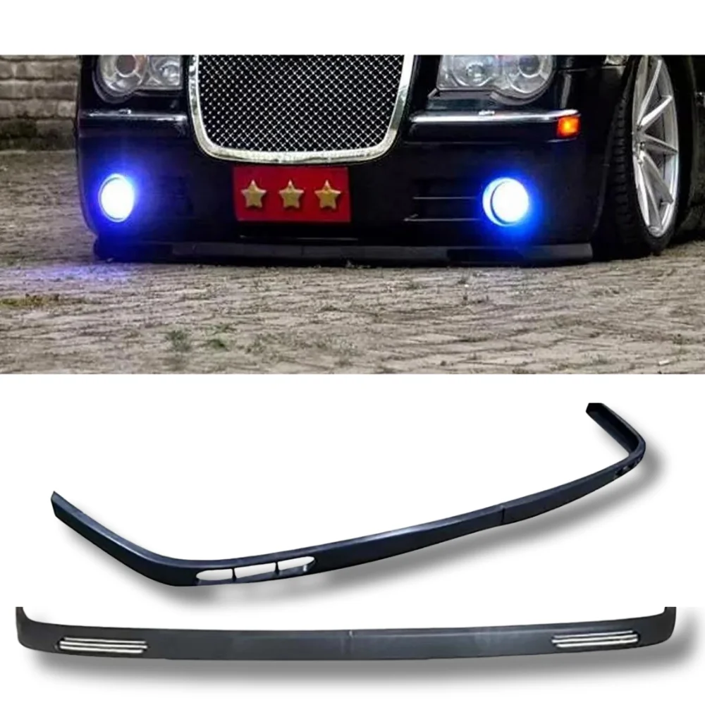 For Chrysler 300 C 2 Pcs Front Bumper Lip  Body Kit Car Accessories Spoiler Splitter Diffuser Sport Bumper Tuning Exterior Parts