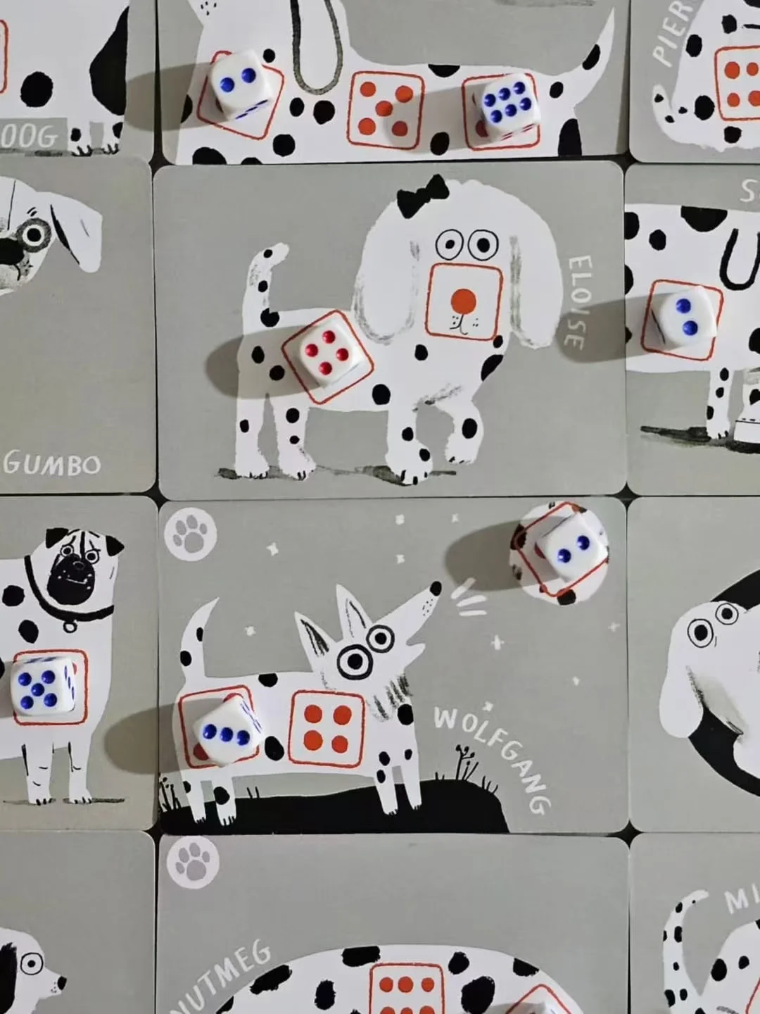 البقع | لعبة نرد الكلب اللطيفة مثل Yahtzee مع ميكانيكا البطاقة | لعبة الحفلات المحمولة الصديقة للسفر لمحبي الحيوانات الأليفة #2