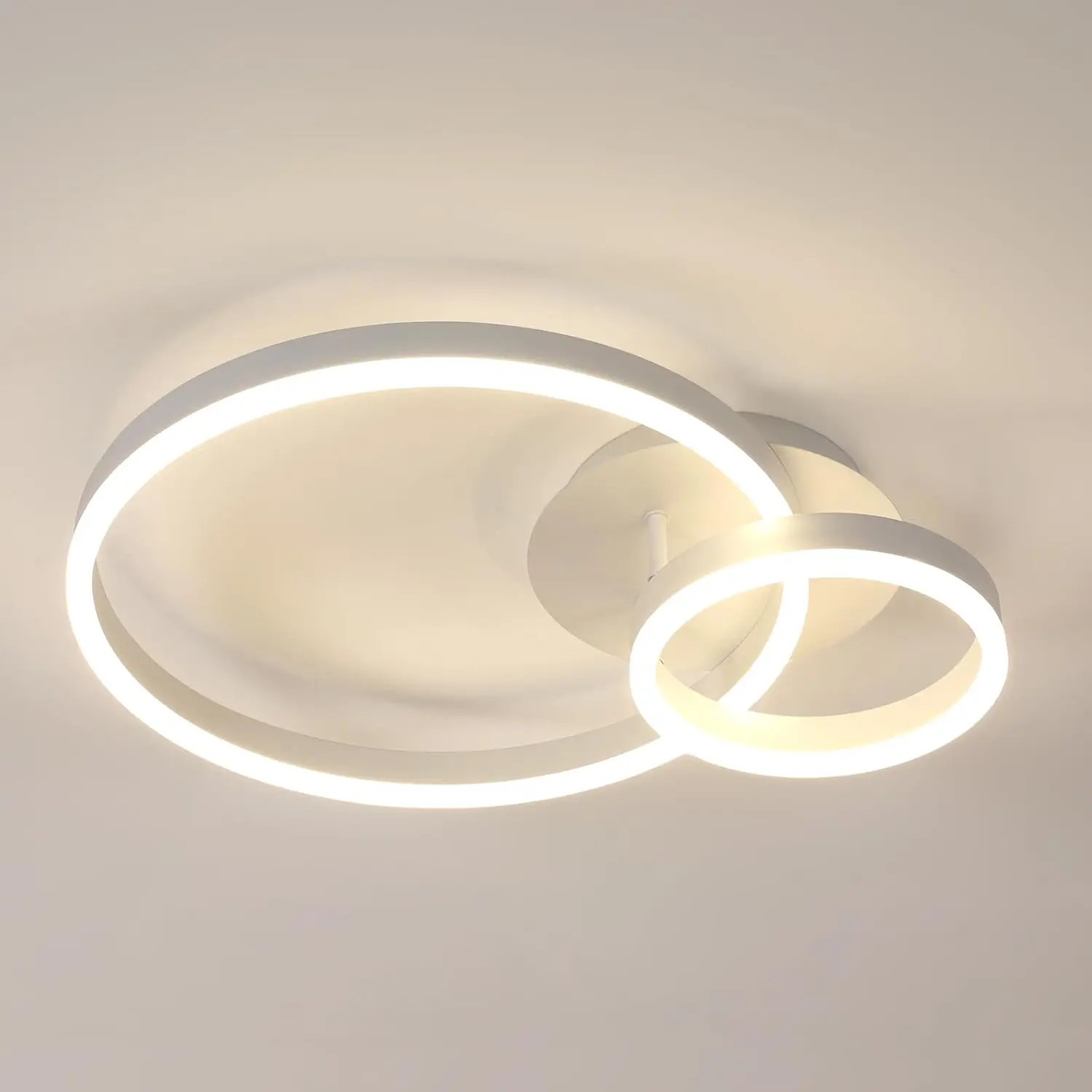 Plafoniera a LED 42W Lampade da soffitto moderne per soggiorno, Plafoniera rotonda in acrilico per corridoio della cucina