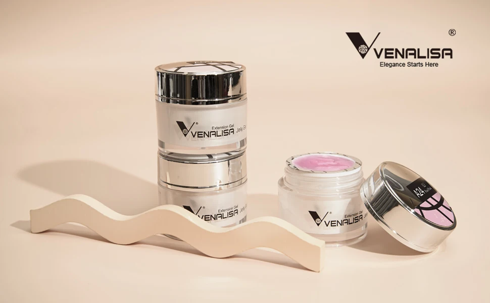 CANNI Creme Verlängerung Gel Venalisa Gelee Gel Milchig Weiß UV Bau Gel Weg Tränken Selbst Nivellierung Builder Nagel Gel Polnisch – Detail 11