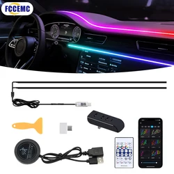 Car Interior Ambient Light Symphony App Automatic OFF Module 30 Seconds USB Expansion Dock 110cm Strip For Tesla Model 3 Y S X