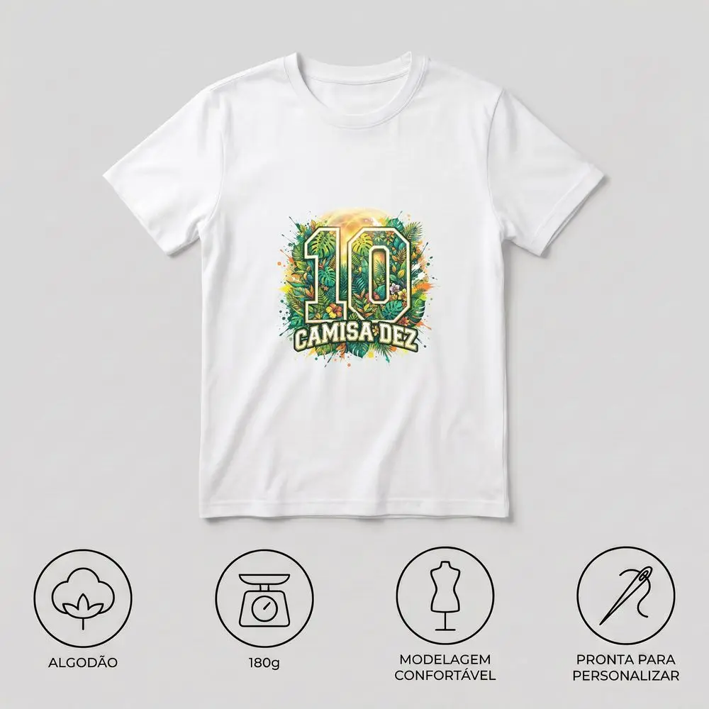 Arte Da Rua Boom Flores Camiseta Unissex Oversized Casual Algodão Premium Estampa Digital T-Shirt Men's Clothing