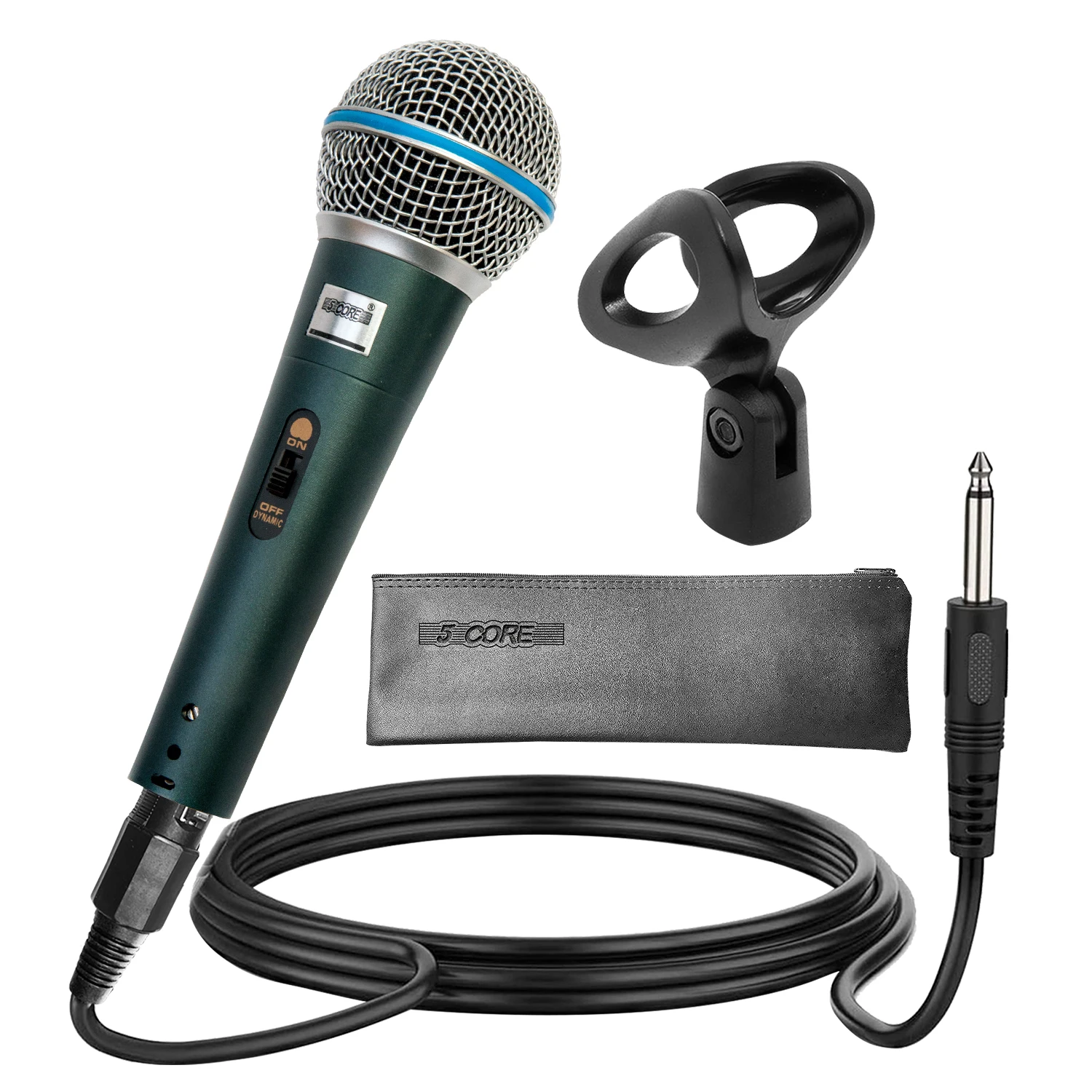 

5 Core Microphone Dynamic Karaoke XLR Mic Cardioid Unidirectional Handheld Wired Singing Microfono