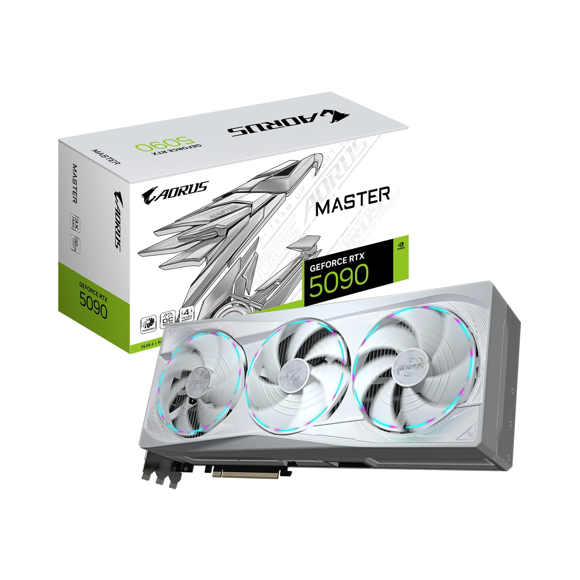 بطاقة رسومات GIGABYTE NVIDIA GeForce RTX 5090 AORUS MASTER ICE 32G GDDR7 الجديدة #1