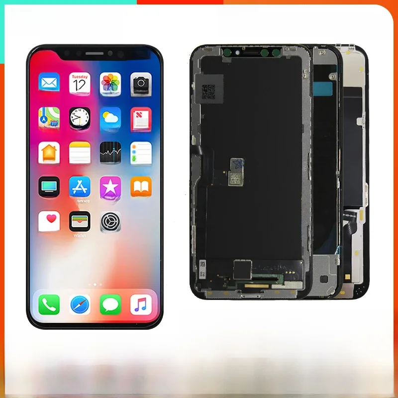 Super Oled Voor Iphone X Xr Xs Lcd-Scherm 13 Mini 14 Plus 15 Display Voor Iphone 11 12 13 Pro Max Display Montage - afbeelding 2