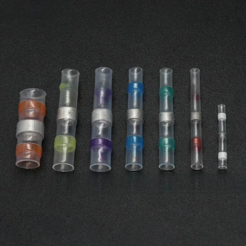 Connecteurs de fil à souder, taux de rétrécissement 3:1, bornes de câbles électriques étanches, Tube thermorétractable, épissure bout à bout électrique