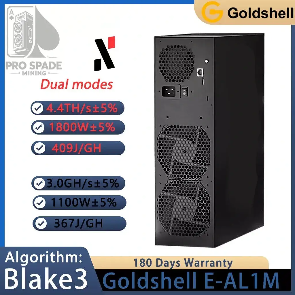 New Goldshell E-KA1M KAS Miner 5.5T 1800W Echo Series in Home Mining KAS Kaspa Miner