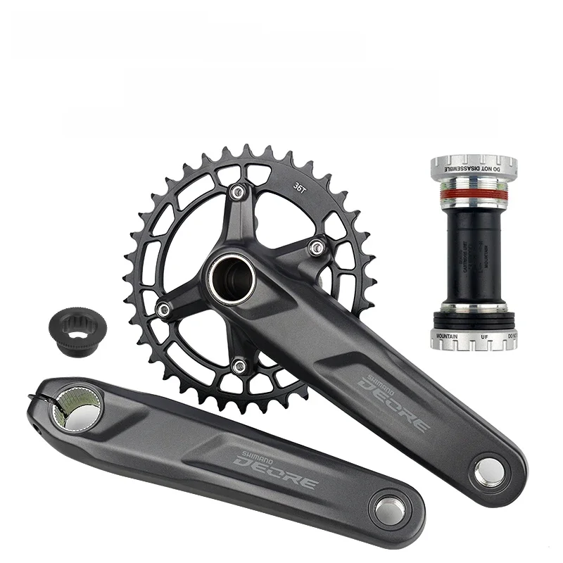 AliExpress Shimano Original SHIMANO DEORE FC M5100 Crankset 1x11 Speed MTB 34/36T Crank WUZEI Chainring BB