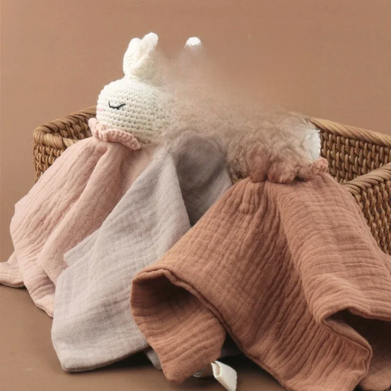 Bavoir d'allaitement en Crochet pour bébé, couverture sécurité pour garçons filles, serviette sucette respirante, pour