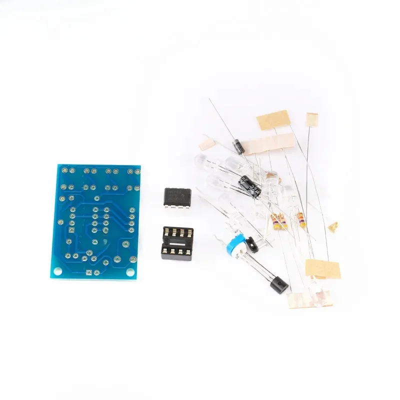 Niebieska dioda Led 5MM światło LM358 lampa oddychająca zestaw części elektronika DIY ciekawy projekt produktu Suite — zdjęcie 2