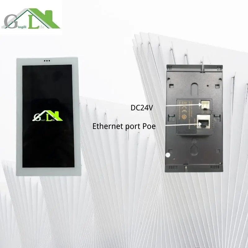 Interruptor inteligente para el hogar, panel táctil de 5,7 pulgadas, control del hogar, Android, interruptor de cambio, sistema de tres partes