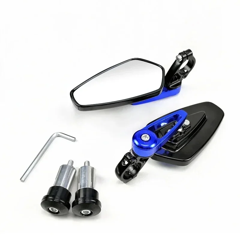 AliExpress 1 Pair 7/8" 22mm Motorcycle Aluminum Bar End Side Rearview Mirror Universal Motorbike Bike Handlebar Rear View Mirrors