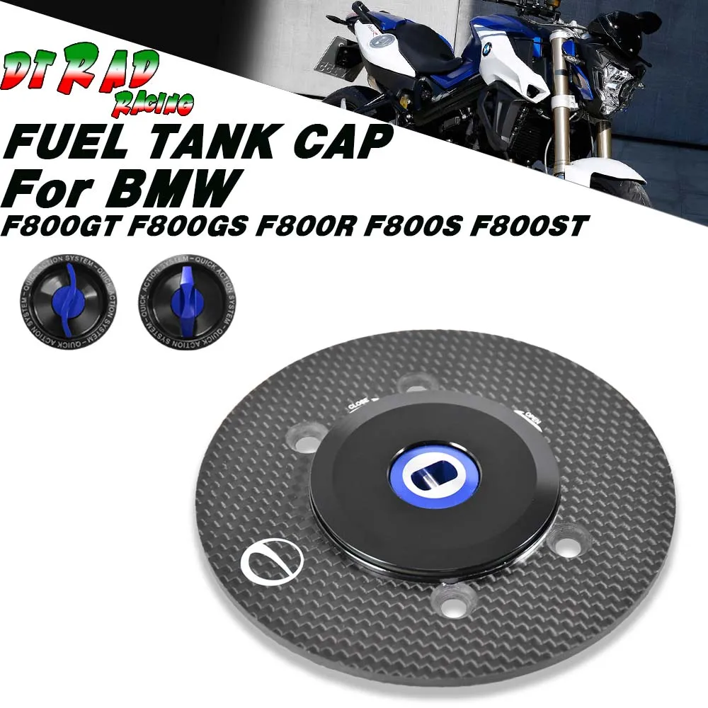 Motorcycle Quick Tuen Open Fuel Tank Cap For BMW F800GT F800GS/ADVENTURE F800R F800S F800ST Carbon Fiber Locking Oil Filling Cap