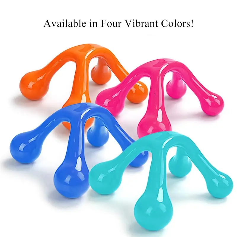 Massaggiatore per il corpo portatile massaggiatore a punto di innesco a 4 punti per spalle collo digitopressione per la schiena rilassamento muscolare massaggio a forma di arco