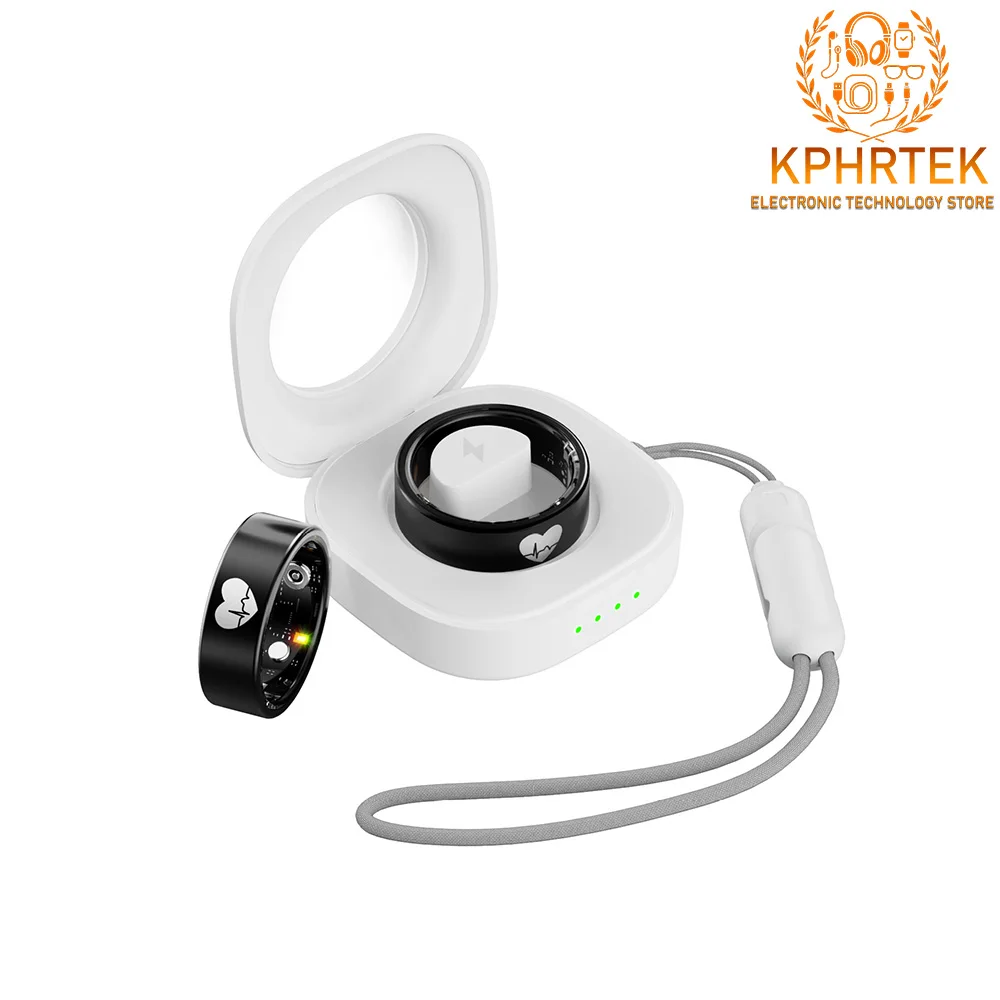 R30 ECG temperatura corporal anillo de salud inteligente ritmo cardíaco oxígeno en sangre detección ECG sueño anillo inteligente impermeable