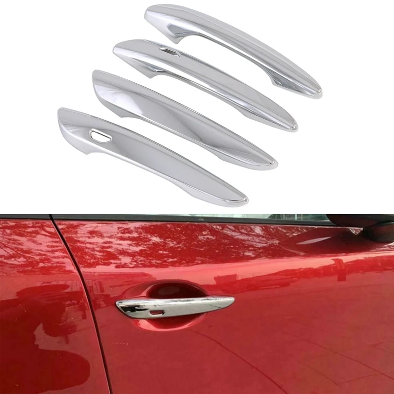 

Car Exterior Door Handle Cover For Mazda CX-30 CX30 2020 2021 Chrome Overlays Protection Upgrade Auto Styling Accessories