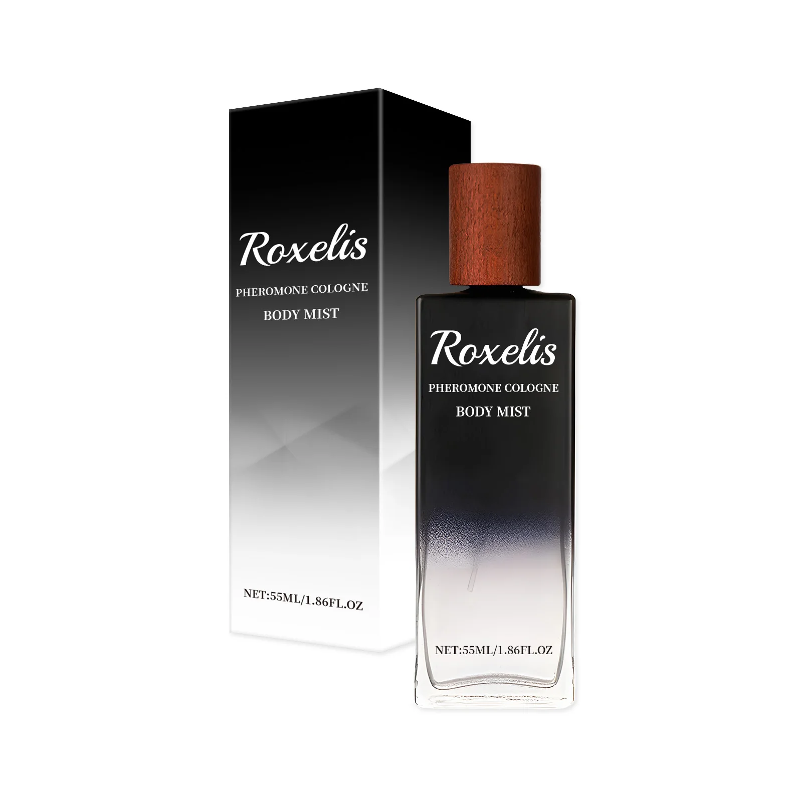 Roxelis-Perfume de feromonas duradero para hombre, 55ml, Colonia rica, citas románticas, fragancia corporal fresca, Perfume de Colonia para caballero