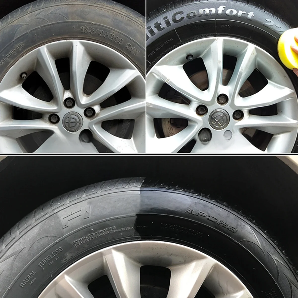 TIMILKPROT – Spray brillant pour pneus de voiture, Agent de rénovation de roues en caoutchouc, revêtement, polissage, éclaircissant, nettoyant de Protection