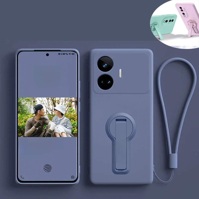 Etui na telefon Realme GT GT5 Neo 3 5 2 Neo5 Etui na telefon Realme 11 10 12 Pro Plus Silikonowe etui z uchwytem Smycz — zdjęcie produktu 7