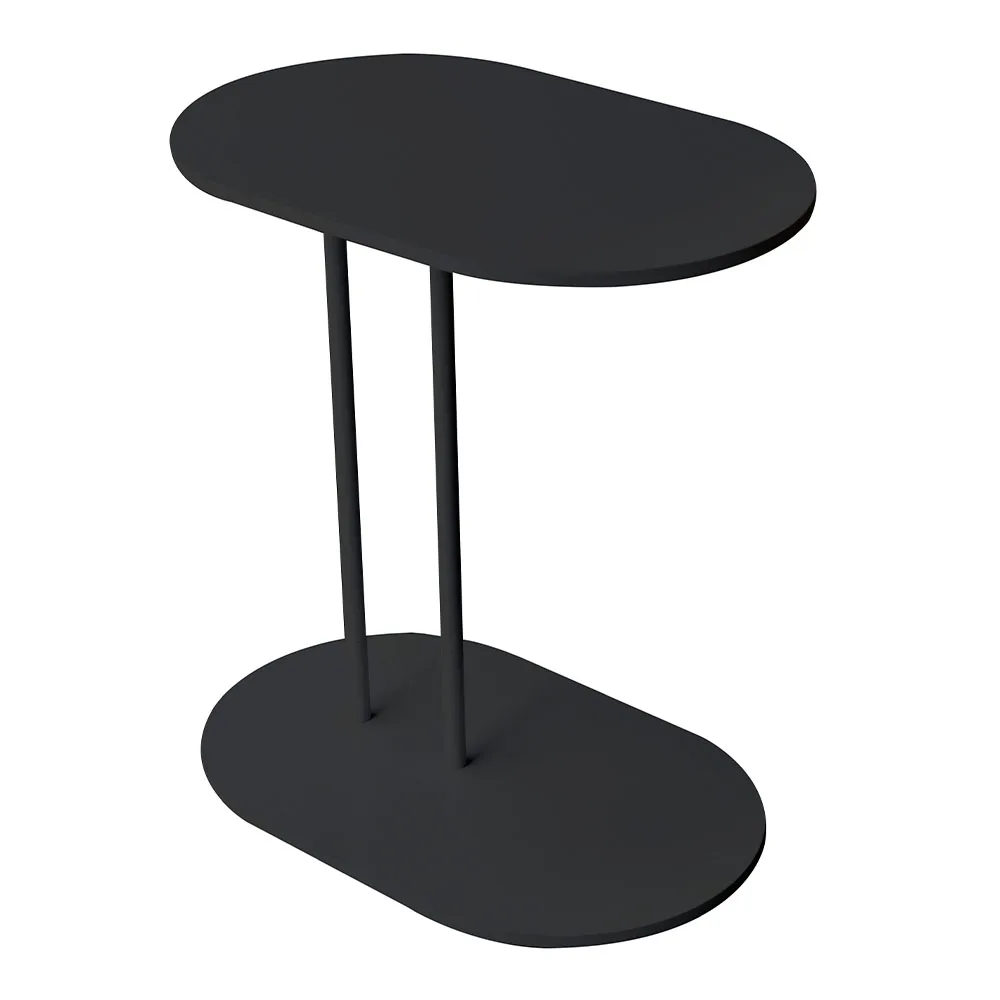 أريكة طاولة جانبية كوكو ، سرير فضي