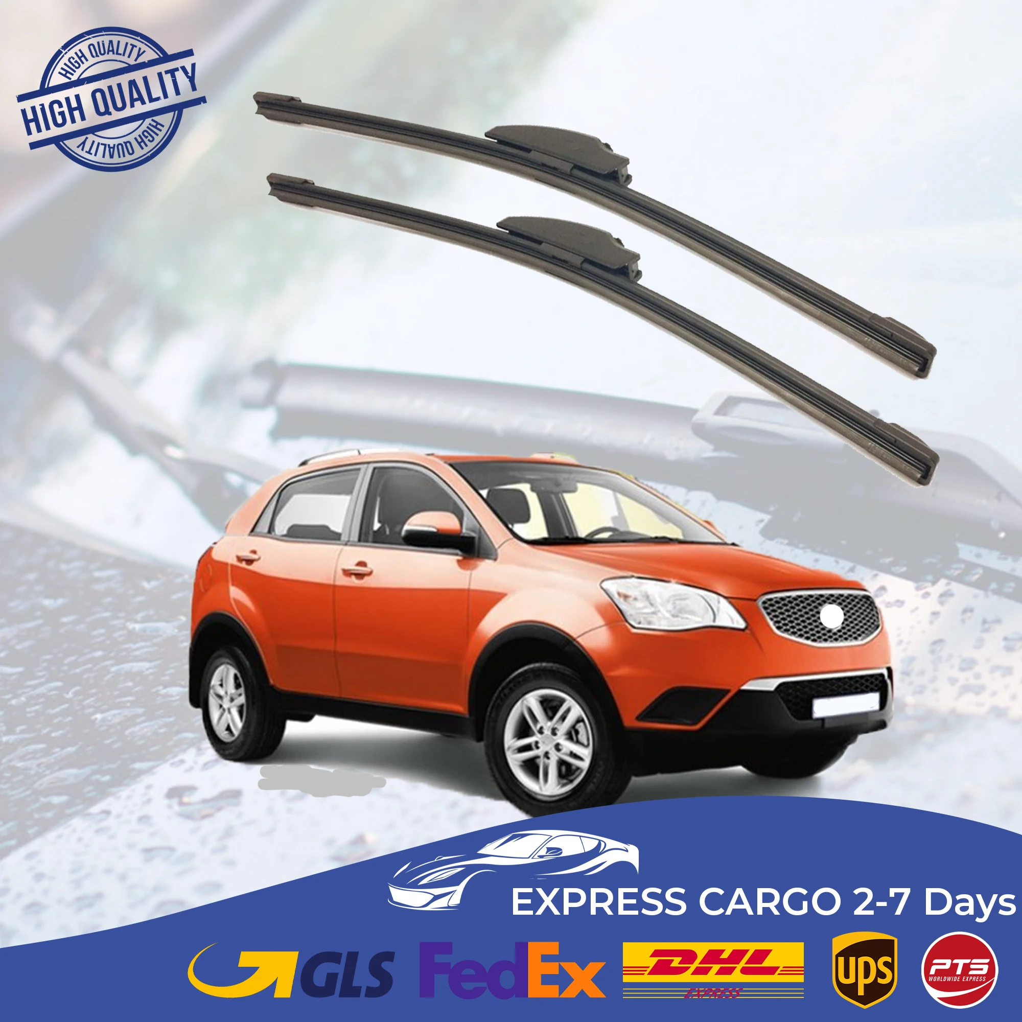 Car Wiper Blade For Ssangyong Korando 2011 2012 2013 2014 2015 Auto Windscreen Windshield Wipers Blades Window Wash Front