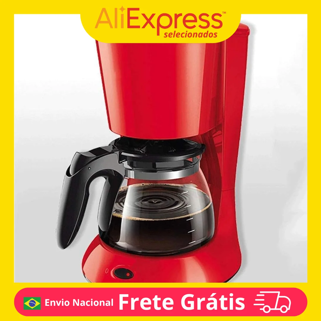 Cafeteira Elétrica Jarra Vidro 12 Xícaras 220V Café Rápido Prático Acessório Cozinha Saboroso Funcional Design Moderno Prepare