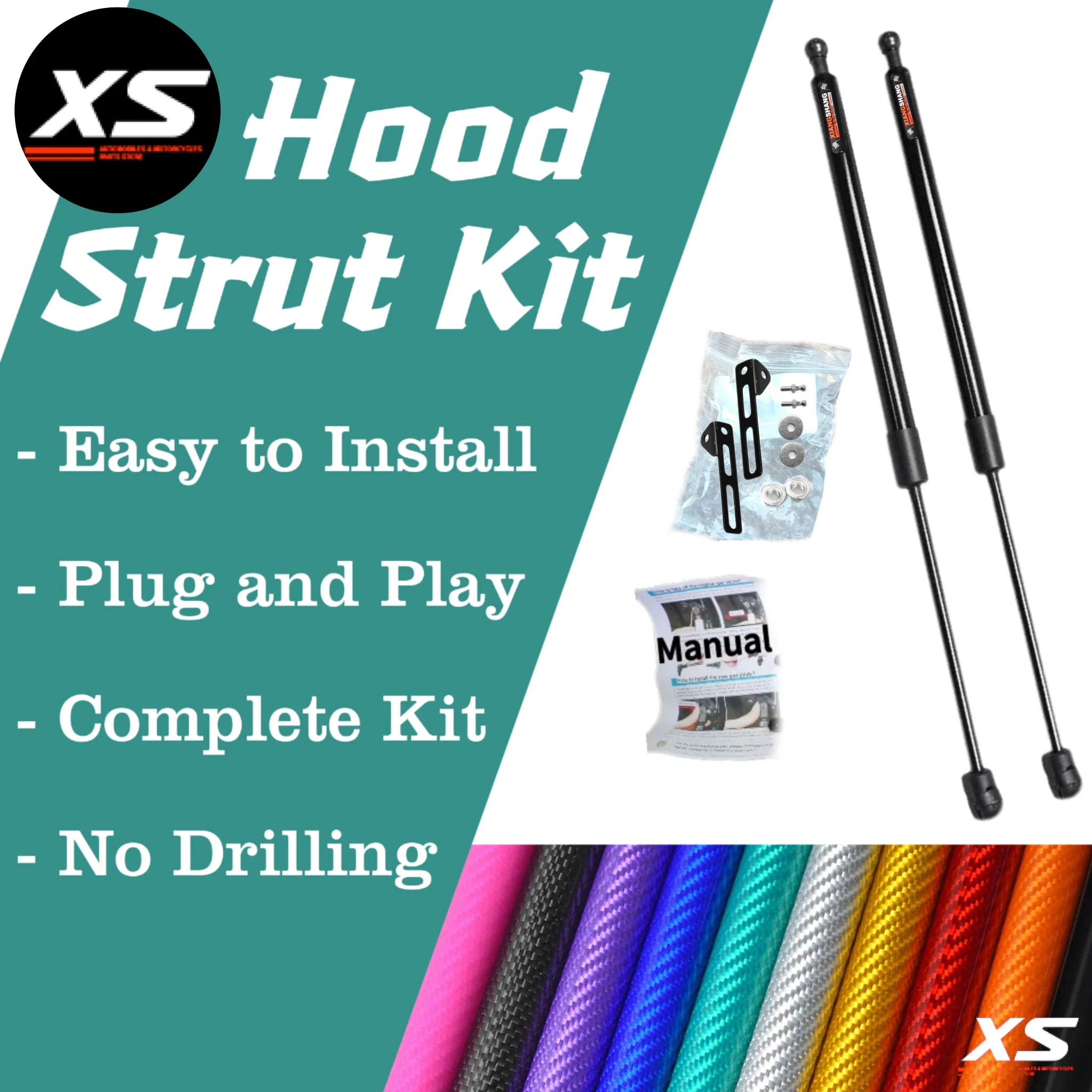 Hood Damper Struts For Nissan Qashqai J11 2014-2021 Rogue Sport Modify Front Bonnet Gas Springs Lift Supports Shocks Pistons Rod