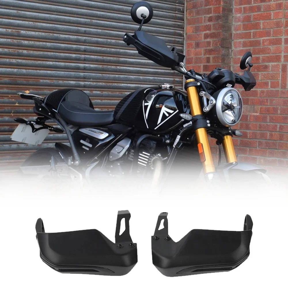 AliExpress NONE FOR Triumph Speed 400 2024-2025 Motorcycle Handguards Shield Protector Matte Black  Universal Fit Bike Accessories